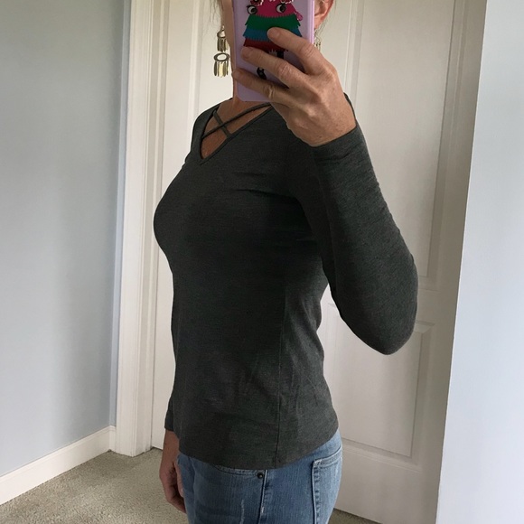 Charcoal Long Sleeve Top - Picture 4 of 5